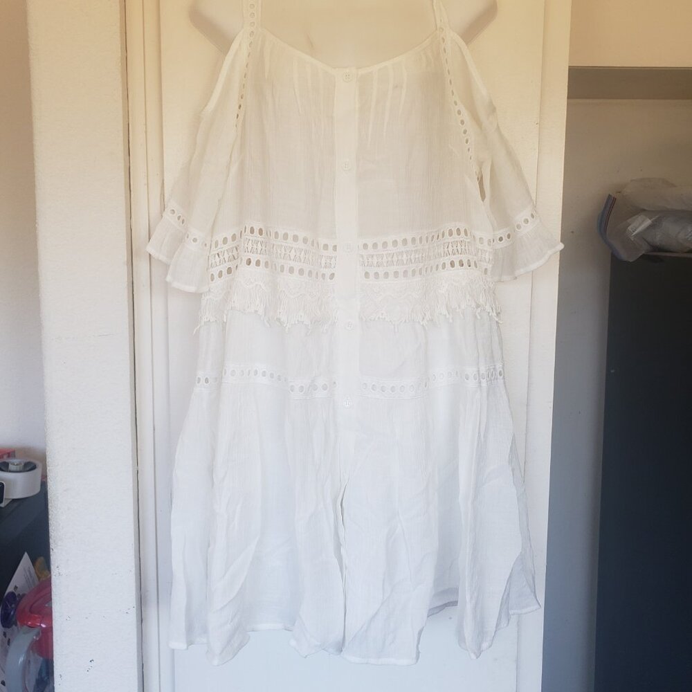 White Lacey Dress BB Dakota Size Large